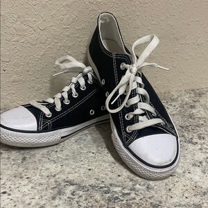 Stylish Black and White Canvas Sneakers